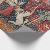 婦人と一角獣(ユニコーン) ラッピングペーパー (角)