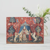 婦人と一角獣（ユニコーン） 招待状 (スタンド正面)