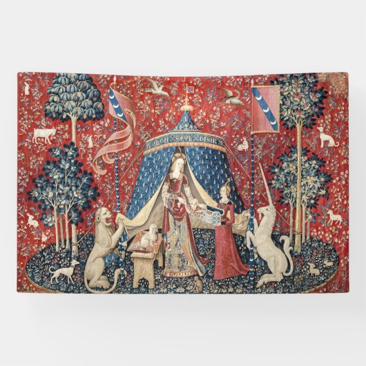 婦人と一角獣(ユニコーン) 横断幕 (横)