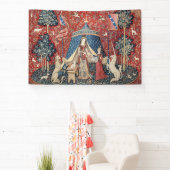 婦人と一角獣(ユニコーン) 横断幕 (インサイチュ)