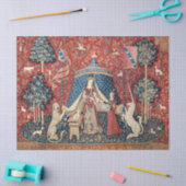 婦人と一角獣(ユニコーン) 薄葉紙 (クラフト)