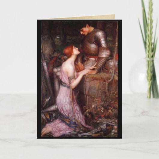 婦人と騎士 カード (正面)