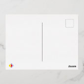 婦人になる 箔シーズンポストカード (裏面)