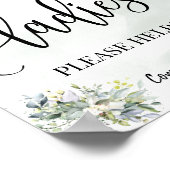 婦人のパウダールーム ウェディング 披露宴 ユーカリ ポスター (角)