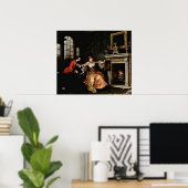 婦人の最後の賭け。ウィリアム・ホガース著 ポスター (ホームオフィス)