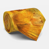 婦人の金ゴールドポートレート ネクタイ (ロール)