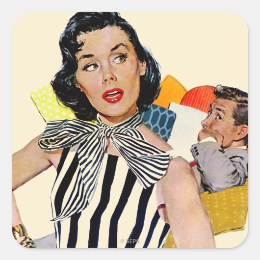 婦人は侮辱された スクエアシール (正面)