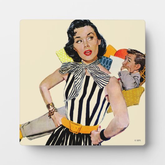 婦人は侮辱された フォトプラーク (正面)