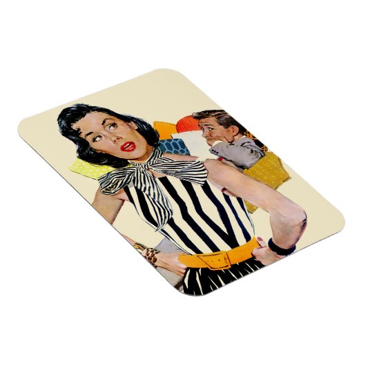 婦人は侮辱された マグネット (右側)