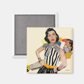 婦人は侮辱された マグネット (正面/裏面)