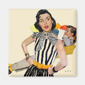 婦人は侮辱された マグネット (正面)