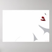 婦人は赤を帯びた ポスター (正面)