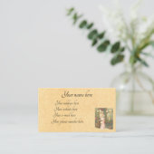 婦人ビクトリアン裁縫 名刺 (スタンド正面)