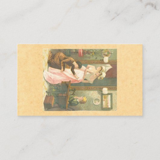 婦人ビクトリアン裁縫 名刺 (裏面)