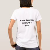 婦人代替アパレルクルーネックTシャツ Tシャツ (裏面)
