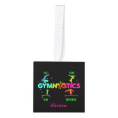 婦人体操バービームボールトフロア キューブオーナメント (正面)