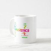 婦人体操バービームボールトフロア コーヒーマグカップ (正面左)