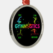 婦人体操バービームボールトフロア メタルオーナメント (右)