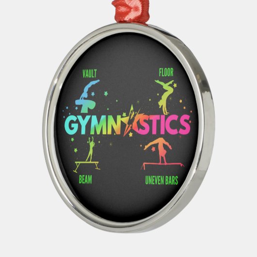 婦人体操バービームボールトフロア メタルオーナメント (左)