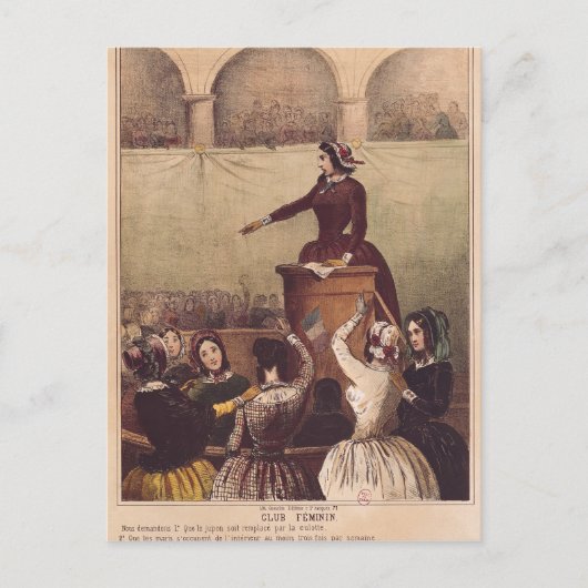 婦人倶楽部、1848年頃 ポストカード (正面)