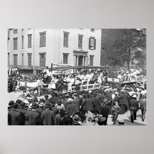 婦人労働組合連盟(1908年) ポスター (正面)