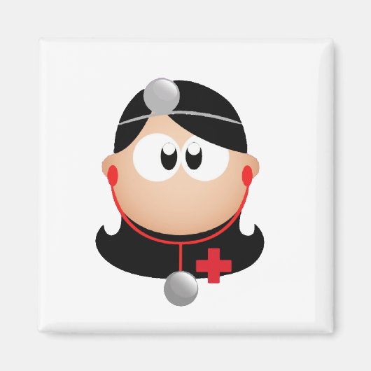 婦人医師 マグネット (正面)