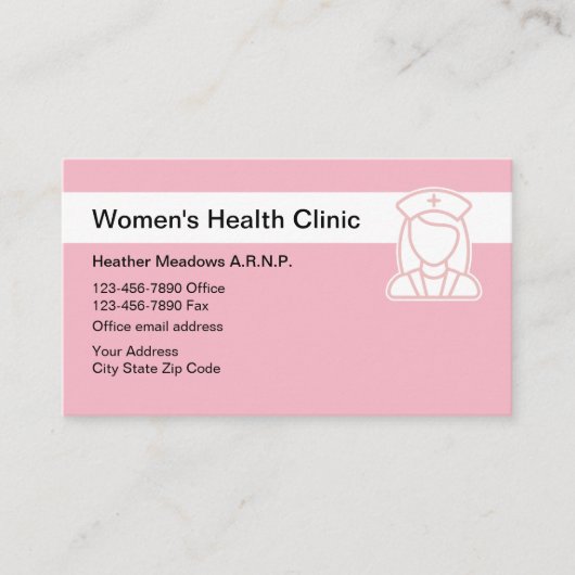 婦人医療診療所 名刺 (正面)
