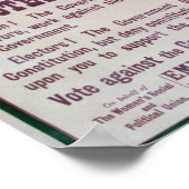 婦人参政権のポスター ポスター (角)