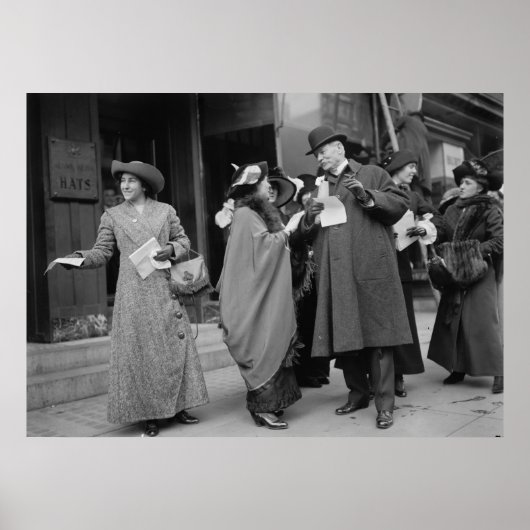 婦人参政権の配布資料， 1913 ポスター (正面)