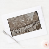 婦人参政権パレード1912 長方形シール (封筒)