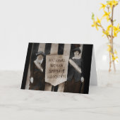 婦人参政権運動 カード (黄色い花)