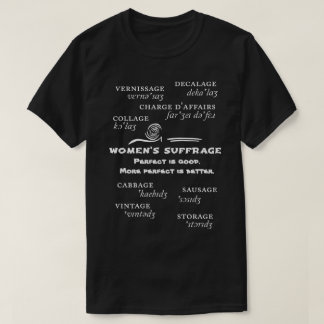 婦人参政権Tシャツ Tシャツ