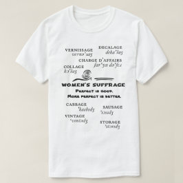 婦人参政権Tシャツ Tシャツ