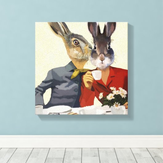 婦人噂話 キャンバスプリント (インサイチュ (ウッドフロア))