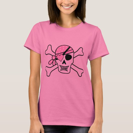 婦人基本Tシャツ/海賊版スカル Tシャツ (正面)