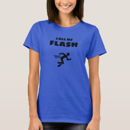 婦人基本Tシャツ | Flashに電話する Tシャツ