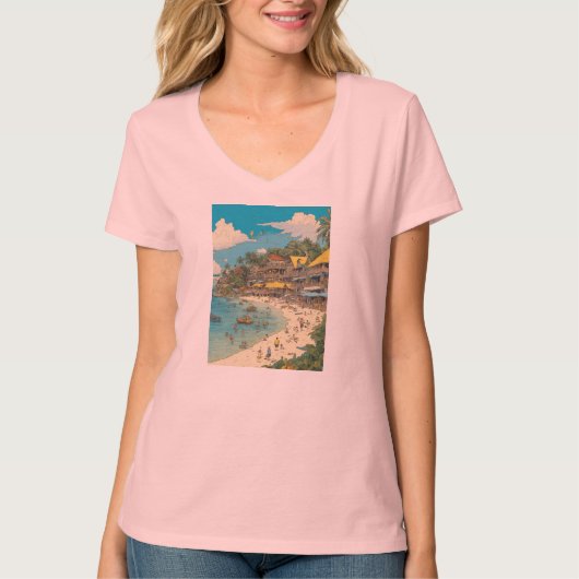 婦人基本VネックTシャツ Tシャツ (正面)