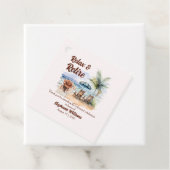 婦人定年ビーチ椅子をテーマにしたパーティー フェイバータグ (インサイチュ)