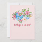 婦人定年フローラ縁どカラフル 招待状 (裏面)