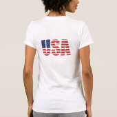 婦人愛国的Tシャツ Tシャツ (裏面)