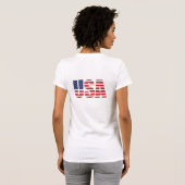 婦人愛国的Tシャツ Tシャツ (裏面フル)