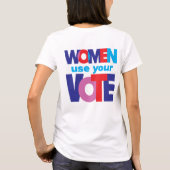 婦人投票Tシャツ Tシャツ (裏面)