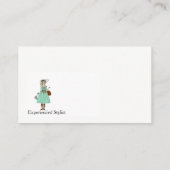 婦人服ファッションスタイリストコンサルタントの仕立て 名刺 (裏面)