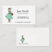 婦人服ファッションスタイリストコンサルタントの仕立て 名刺 (正面/裏面)