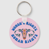 婦人権利人権フローラ子宮 キーホルダー (正面)