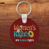 婦人権利人権フローラ引用文 キーホルダー (正面)