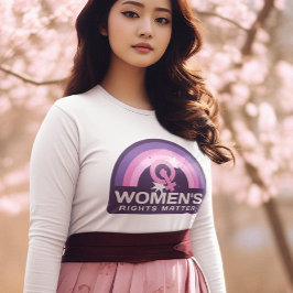 婦人権利問題長袖フェミニストシャツ トライブレンドＴシャツ