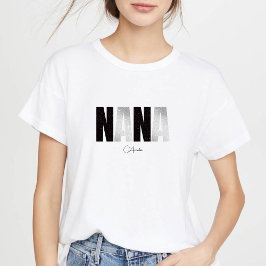 婦人用おばあちゃんナナTシャツ&カスタムネームTシャツ トライブレンドTシャツ