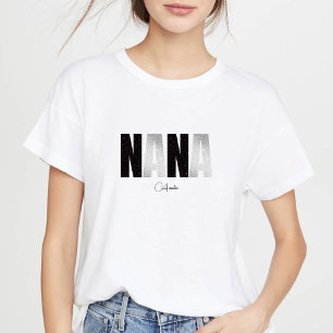婦人用おばあちゃんナナTシャツ&カスタムネームTシャツ トライブレンドTシャツ