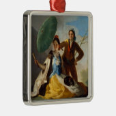 婦人用パラソルを持つスペインの紳士 メタルオーナメント (右)